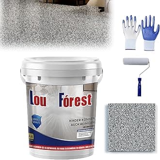Epoxy Colored Sand Floor Paint,Louisn Forest Epoxys Floors Paints,Epoxyes Floores Paintes for Concrete,High Gloss Marble Effect Epoxy Floor Coating (Dark Gray-500g)