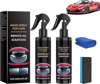 2PCS Nano Car Spray, Scratch Remover, Car Scratch Repair Nano Spray, Grade Scratch Removal and Shine Restoration for All Cars & Surfaces