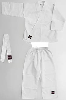 - Karate Dress, 417KB Bouncer Karate Dress, Including White Belt, Karate Uniform Made of Light Weight Poly Cotton, Twill Weave, Basic Cut, Elastic Waist, Woven Labels