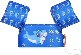 MoKo Swim Arm Band for Kids, Children Swim Vest Cute Cartoon Swimming Wings Pool Floats Sleeve Toddlers Water Device Beach Sports Learning Swim Training Equipment