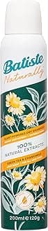 Batiste Naturally Instant Hair Refresh Green Tea & Chamomile Dry Shampoo For All Hair Type, 200 Ml