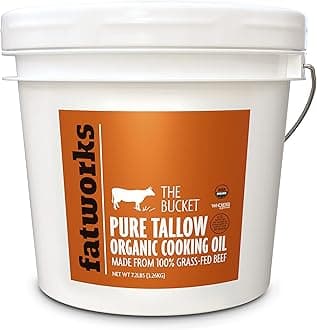 Certified Organic Grass-Fed Beef Tallow 1 Gallon