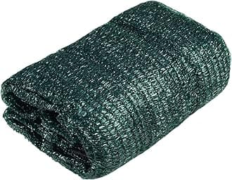 Cool Area 55% 6.5x10ft Sunblock Shade Cloth Cover Mesh UV Resistant Net for Garden Flower Plant Greenhouse, Dark Green