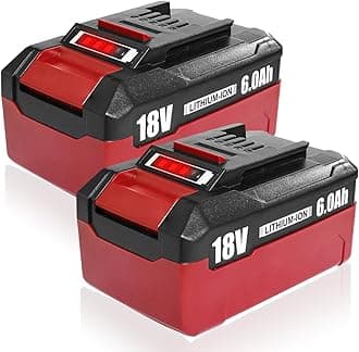 2-Pack 18V 6Ah Battery Pack Compatible with Einhell Tools X-Change 4511396 4511437 Cordless Power Tools
