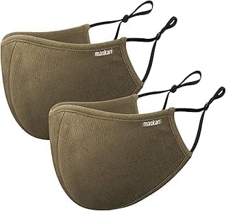 Reusable 3 Layer Face Mask | HeiQ Viroblock | Breathable & Sporty | Sizes for Men, Women, Teens & Kids | With & Without Adjustable Ear Loops