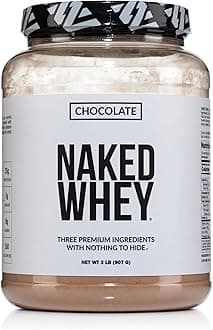 Whey Chocolate Protein Powder - Only 3 Ingredients - Grass Fed Whey Protein Powder, Organic Chocolate and Organic Coconut Sugar, NSF Certified, No GMO, No Soy, and Gluten Free - 24 Servings