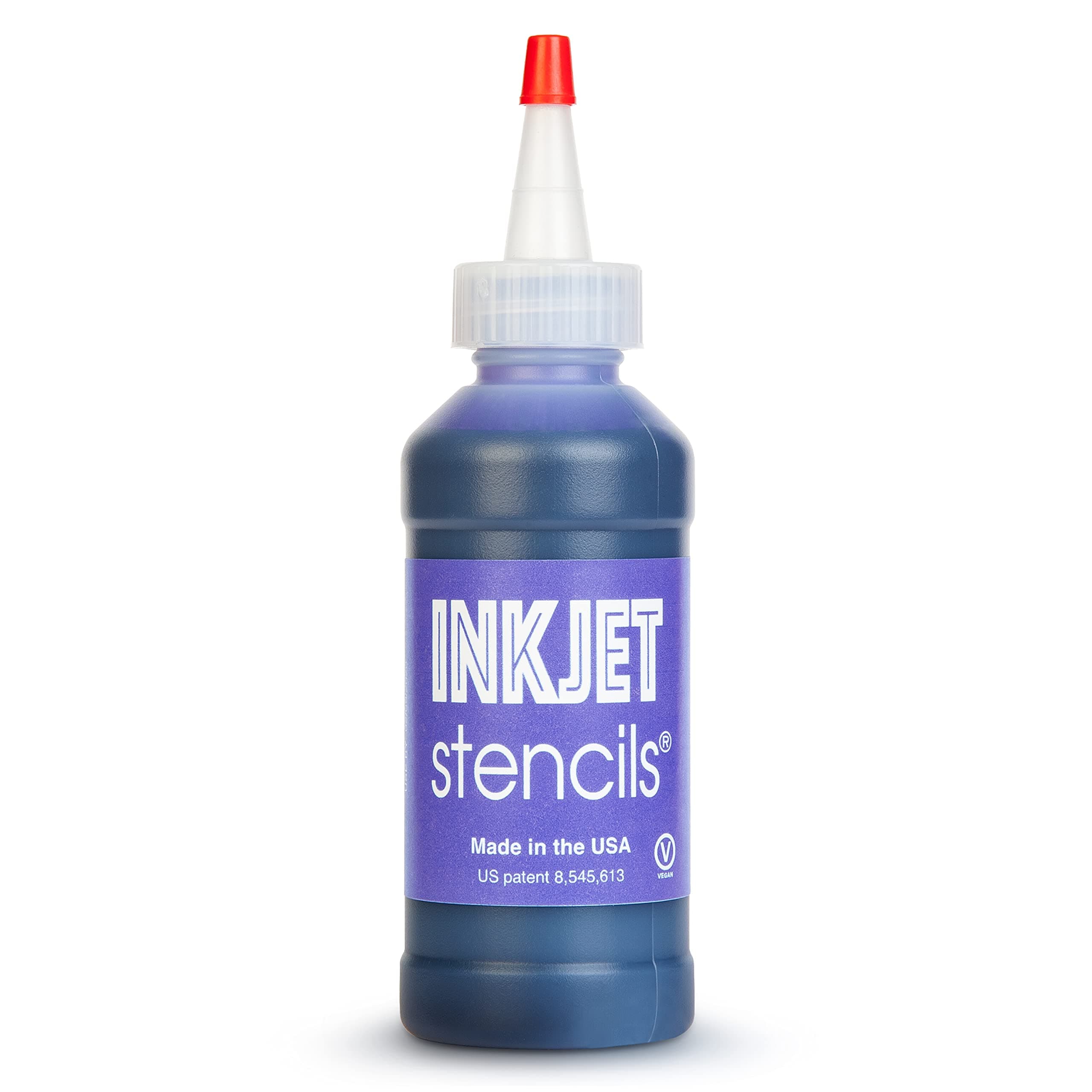Refill Stencil Ink Compatible for Stencils Printer Ink (Violet, 4-Oz Bottle)