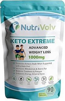Keto Extreme Fat Burner Keto Diet, Weight Loss, Boost Energy Level & Metabolism - 90 Capsules