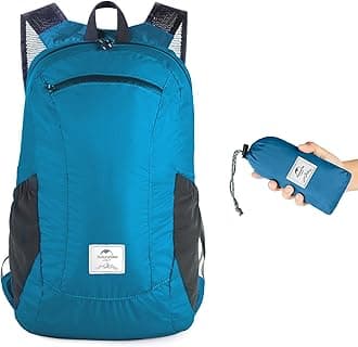 Naturehike 18L Lightweight Hiking Backpack, Waterproof Camping Packable Backpack Ultralight for Travel, Airplane, Small Hiking Daypack for Adults, Blue