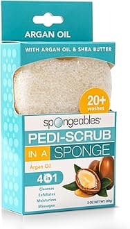 Spongeables Pedi Scrub Foot Exfoliating 20+ Wash Sponge