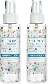Concentrated Room Spray 4 OZ Dog and Cat Friendly Air Freshener for Pet Odor, Sunwashed Cotton, Pack of 2