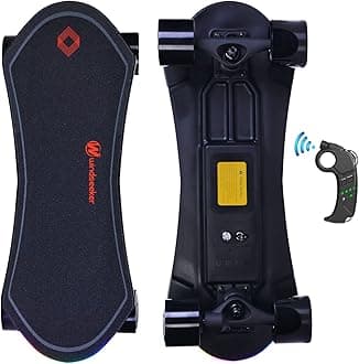 Electric Skateboard，Electric Skateboard with Remote Control for Beginners, 350W Brushless Motor, Max 9.3 MPH, Dino & Skater Plus E-Skateboard, 2000/2600mAh Longer Range for Kids, Teens and Students