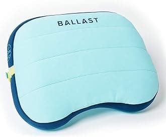 Ballast Ultra Soft Inflatable Beach Pillow, Camping Pillow, Travel Pillow, Striped or Plain, Washable, Durable, Polyester Fill, Floor Pillow, Travel, Camping, Beach