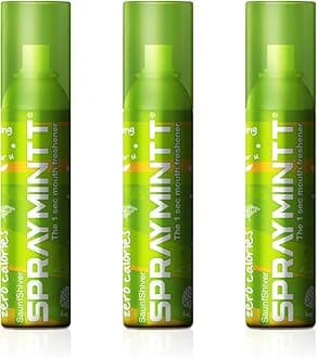 Spraymintt Mouth Freshener | Mukhwas | Breath Freshener|Oral Hygiene | 175+ sprays of instant long lasting with Zero Calories Freshness | Saunfshiver flavour | 15g - Pack of 3