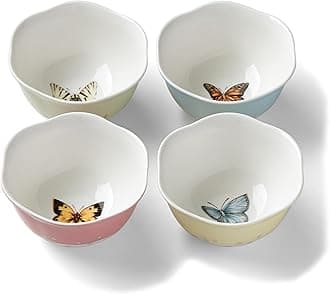 Lenox 791720 Butterfly Meadow 4-Piece Dessert Bowl Set