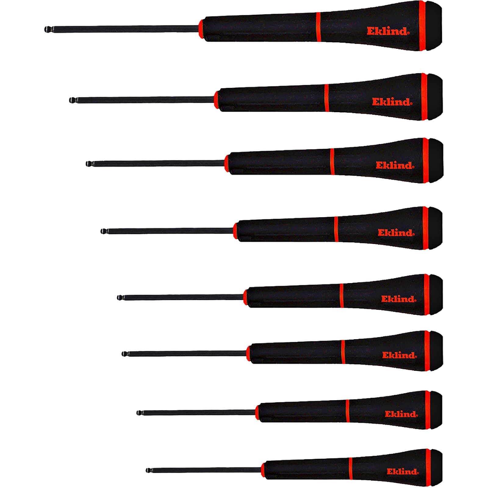 92500 PSD Ball-Hex (allen) Precision Screwdriver - 8pc set SAE Inch Sizes .050-5/32