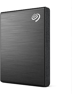 Seagate One Touch 1TB External SSD up to 1030 Mb/s, for Windows, Mac, Android App, 3yr Data Recovery Services, Portable Solid State Drive Black, 6 Month Mylio Create (STKG1000400)