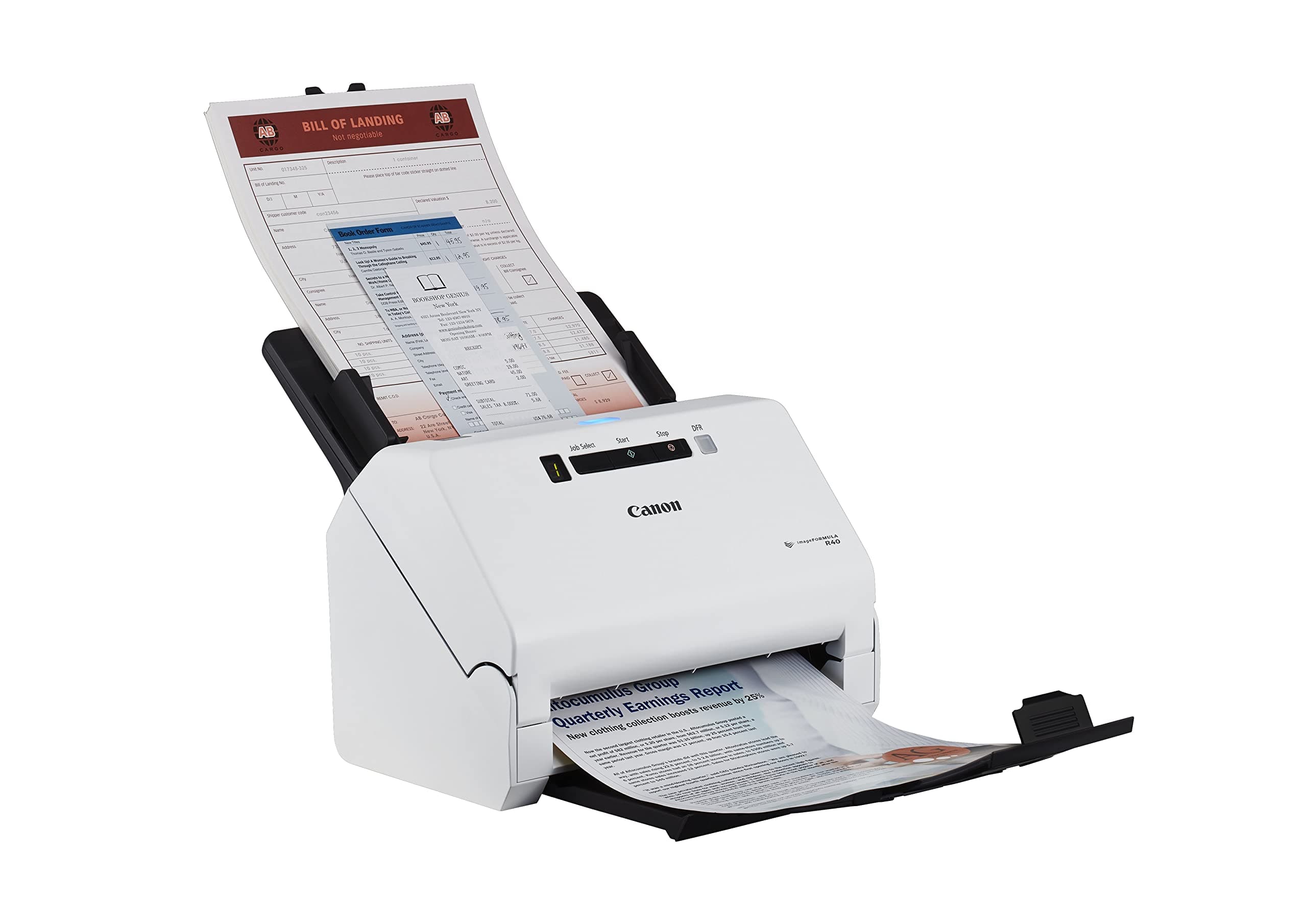 imageFORMULA R40 Document-Scanner A4 White, 60-sheet feeder, USB, Fast Double-Sided Scanning, Automatic Feeder, for PC & Mac, Scanning Software, Easy Installation, Easy to Use