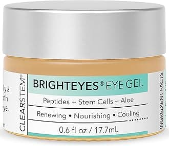 BRIGHTEYES - Eye Gel - Nourishing Eye Cream - Cooling Gel - Stem Cells Blend - Peptides, Collagen, Aloe Vera - Gluten Free - Beauty, Self Care, Skin Care - 0.6 fl oz