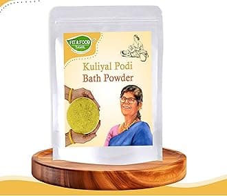 Fit and Food Tamil Herbal Bath Powder, 250g|Nalangu Maavu|Kuliyal Podi|Natural Snana Choorna|Ubtan Body Scrub|Ayurvedic Bath Powder|Natural Exfoliating & Acne Fighting|Herbal Turmeric Bath Powder