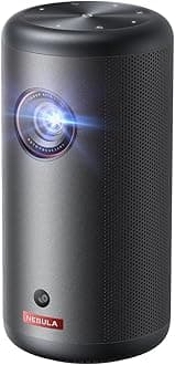 Anker Nebula Capsule 3 GTV Projector, Netflix Officially Licensed, 1080P Smart Mini Projector with Wi-Fi, 2.5 Hrs of Playtime, 120-Inch Display, Dolby Digital, Ultra Portable for Any Space (Renewed)