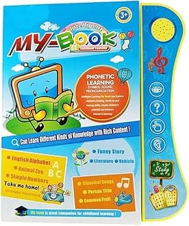 OANGO ® kidzz Intelligence Book | Interactive Children Book -Musical English Educational Phonetic Learning Book for 3 + Year Kids|Boys|Toddlers- Multi Color (My Book) Unknown Binding