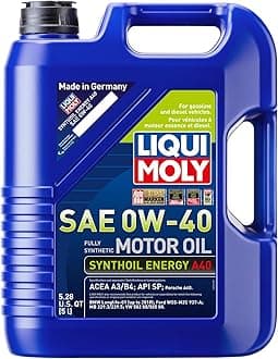 LIQUI MOLY Synthoil Energy A40 SAE 0W-40 | 5 L | Fully synthetic engine oil | SKU: 2050