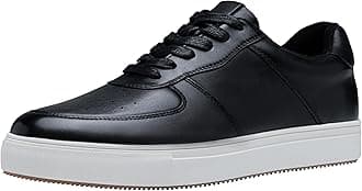 JousenMen's Fashion Sneakers Leather Casual Dress Shoes Lace Up