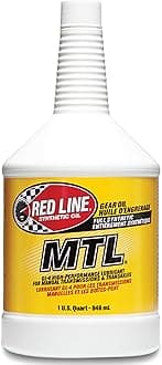 50204 SAE 75W80 API GL-4 Manual Transmission and Transaxle Lubricant (MTL) Car Gear Oil - 1 Quart (12 Pack)