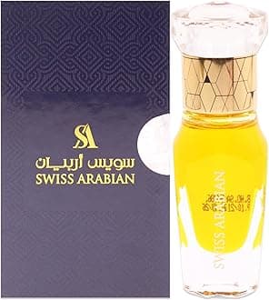 Swiss Arabian Mukhalat Al Wahda - Parfum Oil for Unisex - Amber, Rose, and Saffron Fragrance - Long Lasting Scent, CPO unisex - Alcohol Free, Travel Friendly- (mini) 0.4 oz