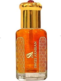 Swiss ArabianAlhambra 12mL Artisanal Hand Crafted Perfume Oil Fragrance for Women and for Men in Traditional Attar Style Cologne by Perfumer Oud