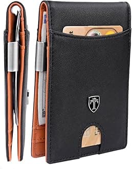 Money Clip Wallet RIO - Mens Wallets slim Front Pocket RFID Blocking Card Holder Minimalist Mini Bifold Gift Box
