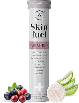 Wellbeing Nutrition Fuel Skin Collagen Builder, L-Glutathione, Hyaluronic Acid