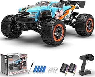 RACENT RC Truck 1:16 4x4 All Terrain RC Car 40KPH High Speed Remote Control Cars for Boys, Off-Road Monster Truck with 2.4Ghz Radio Control, 2 Batteries, Gifts for Kids Adults