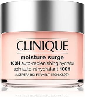 Clinique Moisture Surge 100H Auto-Replenishing Hydrator Oil Free Face Moisturiser With Hyaluronic Acid + Aloe Vera Bioferment For All Skin Types | Hydrating + Moisturising