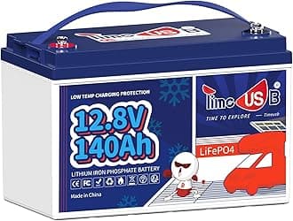 12V 140Ah LiFePO4 Lithium Battery with Low Temp Cut Off, Built-in 100A BMS, Group 31 Deep Cycle LiFePO4 Battery, Max.1792Wh Energy, Perfect for RV Home Backup System Off-Grid Trolling Motor