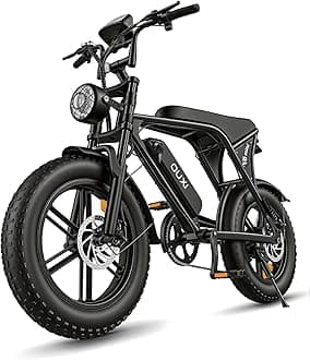V8 Series Electric Bike for Adults, Ebike Peak 500W/1000W, 20/31 MPH, 10.4/15/30 AH Removable Battery, 16''/20" Fat Tire Electric Bike, 7-Speed Gear Electric Bicycles, Dual Disc Brakes