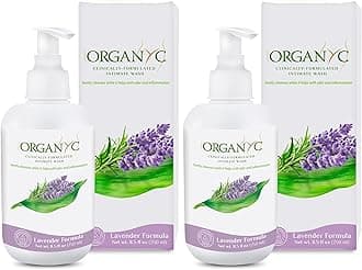 Organyc Feminine Hygiene and Intimate Wash with Lavender, 250 ML (Pack of 2)