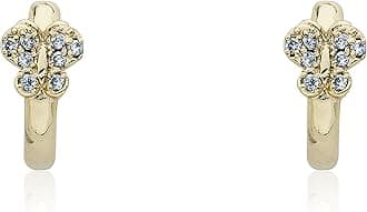 Kids Earring - 14k Gold-Plated Huggy Earring - Hypoallergenic And Nickel Free For Sensitive Ears