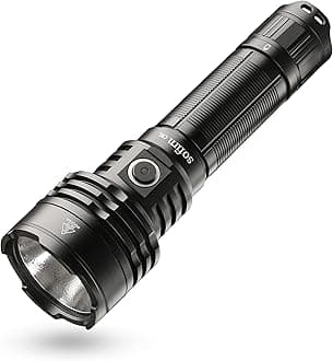 sofirn C8L Rechargeable Flashlight with 3100 Lumens, Tactical Flashlight Up to 531m, IPX8 Waterproof, for Emergency, Heavy Duty, Search and Outdoor Use