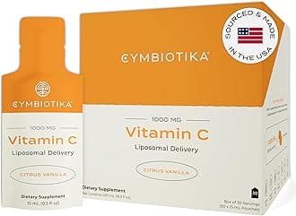 Vitamin C Individual Packets, Liposomal Delivery, Supplement for Immune Support, Collagen Boost, & Healthy Aging, Skin Hydration Packets, Citrus Vanilla Flavor, 30 Count