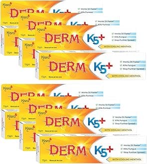 - Derm K5+ Cream for Itching and fungal infection 15gm (Pack of 6)