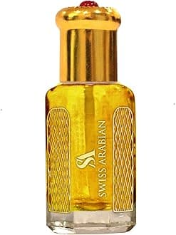 SWISSARABIAN Ghadeer 12mL | Artisanal Hand Crafted Perfume Oil Fragrance for Women | Traditional Attar Style Cologne | by Perfumer Swiss Arabian | Great Gift/Party Favors | Pocket Size Body Oil