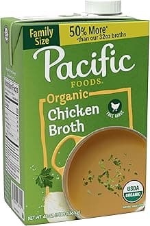 Pacific Foods Organic Chicken Broth, 48 oz Carton