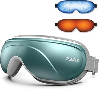 RENPHO Eye Massager with Heat and Cooling, Birthday Gifts for Mom Dad Women Men Heated Eye Mask for Migraine Relief Reduce Strain Improve Sleep Eyeris 2