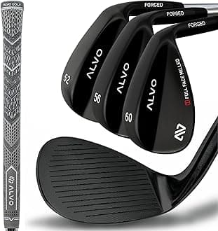 Premium Full Face Golf Wedges, Golf Wedge Set and Singles, 3 Wedges 52/56/60/70 Degree,Lob,Gap,Sand Golf Club for Men, Premium Grip, Right Hand, max Spin