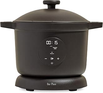 Dream Cooker | 6 Qt Ceramic Nonstick Multicooker & Pressure Cooker with Touchscreen Controls & Auto Steam Release | 4 Modes: Pressure Cook, Sauté/Sear, Slow Cook & Warm | Char