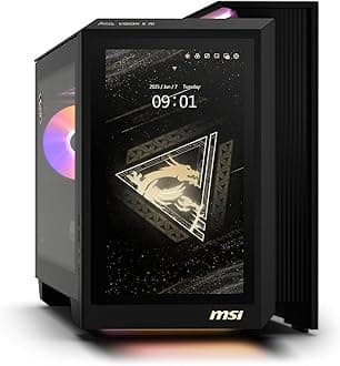 [2025] MSI MEG Vision X AI 2NVZ9-045US (Intel Core Ultra 9 285K, 64GB DDR5 RAM, 8TB Samsung NVMe SSD + 2TB HDD, NVIDIA GeForce RTX 5090, Windows 11 Pro) Gaming Desktop PC