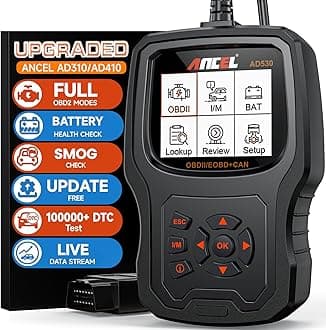 ANCEL AD530 Vehicle OBD2 Scanner Car Code Reader Diagnostic Scan Tool with Enhanced Code Definition and Upgraded Graphing Battery Status