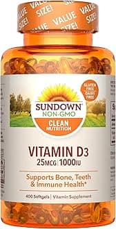 Sundown Vitamin D3, 400 Softgels